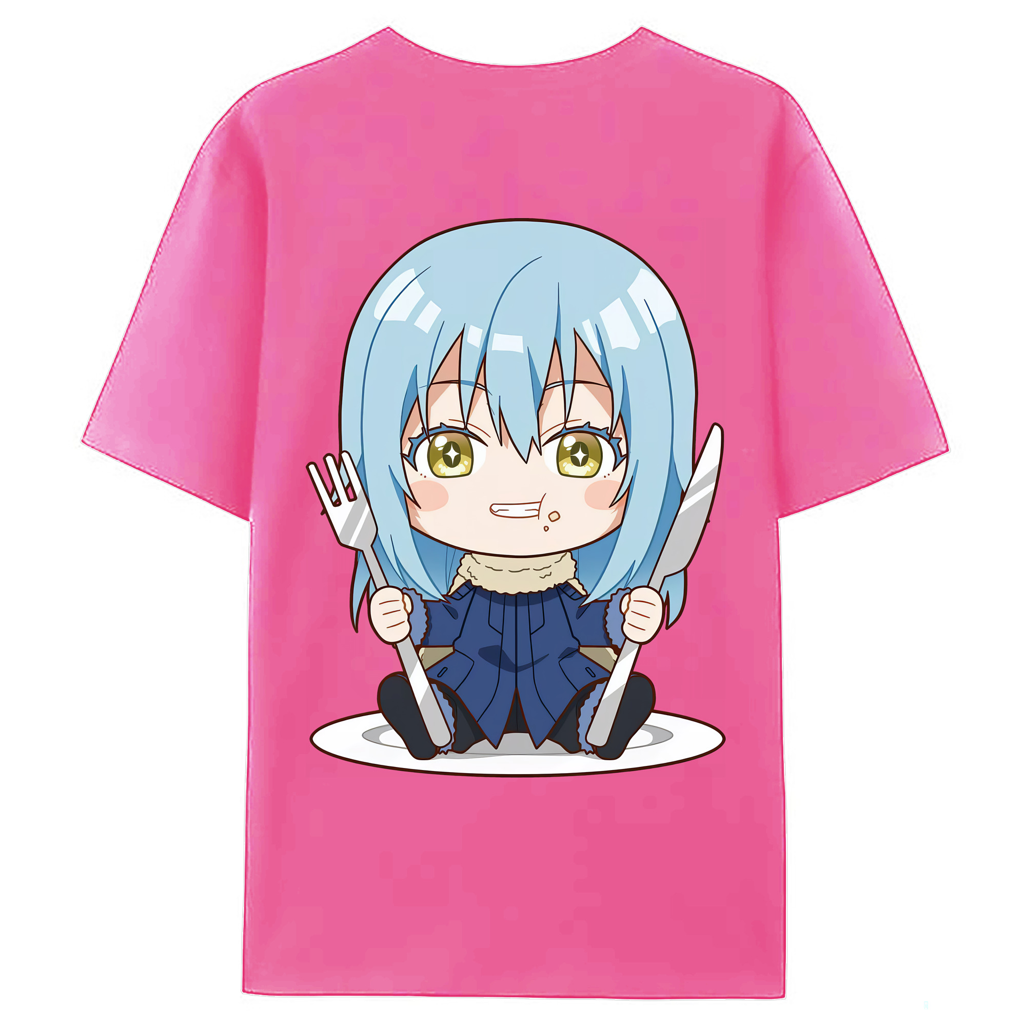 （画像用） 転スラ Regarding Reincarnated to Slime レディース半袖Tシャツ(バックプリント)